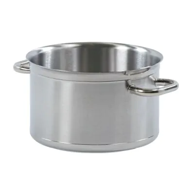 Bourgeat Tradition Braising Pot No Lid - S/S 240mm / 7.0L Capacity - 680024