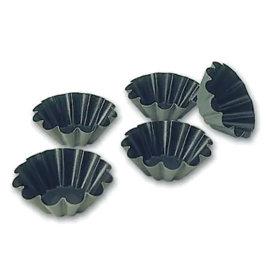 Matfer Exopan Brioche Small Wave Mould 12 - 75mm - 330645