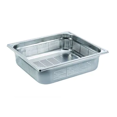 Bourgeat S/S GN1/2 Perforated Pan - 100mm - 743410
