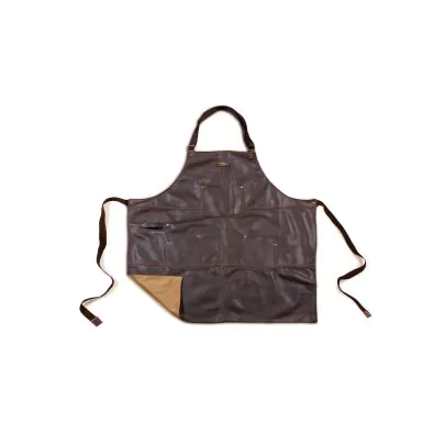 Bonzer Apron - Leather: Rockingham - Dark Brown