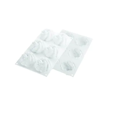 Silikomart Kit Tarte Ring - Fleur 80mm Set Silicone Mould 6 Rings