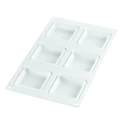 Silikomart Kit Tarte Ring - Square 80x80mm Set Silicone Mould 67x67mm 6 Rings