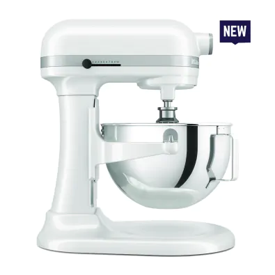 KitchenAid Heavy Duty Stand Mixer 5.2 L Bowl-Lift - White - 5KSM55SXXBWH