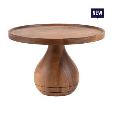 Bonzer Cake Stand - Large - Walnut Ø32.5 x H 21 cm