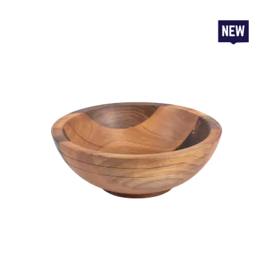 Bonzer Buffet Bowl - Small - Walnut Ø21 x H 7.5 cm
