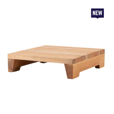 Bonzer Block Riser - Small - Oak 29 x 29 x H 7.5 cm