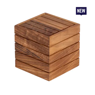 Bonzer Box Riser - Small - Walnut 15 x 15 x H 15 cm