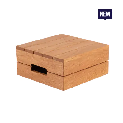 Bonzer Crate Riser - Large - Oak 25 x 25 x H 11.5 cm
