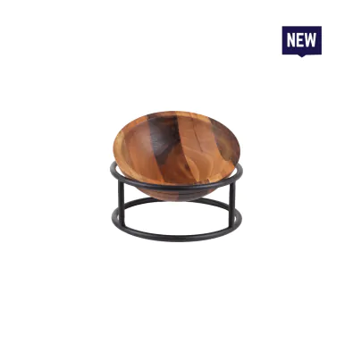 Bonzer Buffet Stand - Small - Black S/S Ø22 x H 9.5 cm