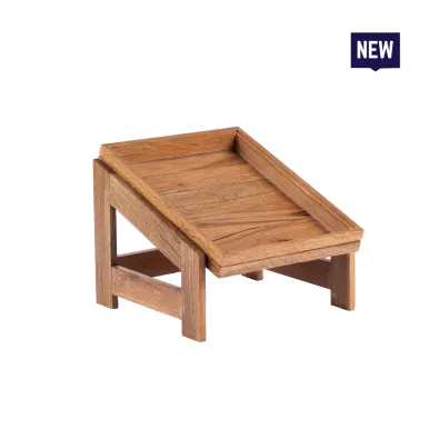 Bonzer 1-Tier Stand GN 1/2 - Oak 26.5 x 32.5 x H 22 cm