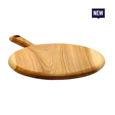 Bonzer Round Board with Handle - Large - Walnut 44 x 32 x 2cm