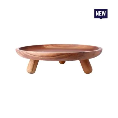 Bonzer Walnut Round Riser - Small - Ø25 x H9cm
