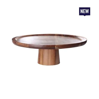 Bonzer Walnut Cake Stand-02 -  Ø25 x H11cm