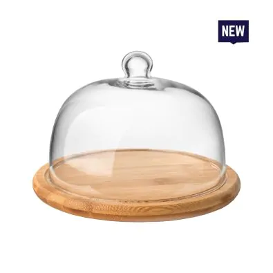 Bonzer Dessert Cheese Dome-01 - Oak Ø24 x H16cm