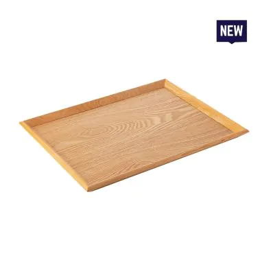 Bonzer Rectangular Service Tray - Large - Oak 43.5 x 25.5 x H2cm
