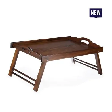 Bonzer Classic Folding Room Tray - Walnut 35 x 54.5 x H29cm