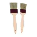 Matfer Natural Flat Pastry Brush Plastic Hnd - 30 - 116012 - 0