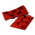 Silikomart Mould Sheet - SF024 - 5 Big Muffin Ø81 x h32mm - 0