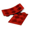 Silikomart Mould Sheet - SF023 - 6 Medium muffin Ø69 x h35mm - 0