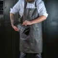 Bonzer Apron - Leather: Rockingham - Dark Brown - 1