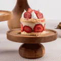Bonzer Cake Stand - Small -  Walnut Ø17 x H 8.5 cm - 2
