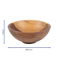 Bonzer Buffet Bowl - Medium - Walnut Ø24.5 x H 9.5 cm - 1