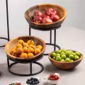 Bonzer Buffet Bowl - Medium - Walnut Ø24.5 x H 9.5 cm - 2