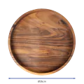 Bonzer Buffet Platter - Medium - Walnut Ø35 x H 4 cm - 1