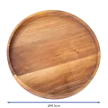 Bonzer Buffet Platter - Large - Walnut Ø41.5 x H 4.5 cm - 2