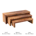 Bonzer Three Step Riser - Walnut 56 x 18 x H 18 cm - 1