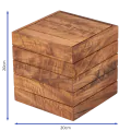 Bonzer Box Riser - Medium - Walnut 20 x 20 x H 20 cm - 1
