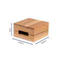 Bonzer Crate Riser - Small - Oak 16.5 x 16.5 x H 9 cm - 1