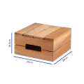 Bonzer Crate Riser - Medium - Oak 20 x 20 x H 10.5 cm - 1