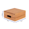Bonzer Crate Riser - Large - Oak 25 x 25 x H 11.5 cm - 1