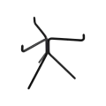 Bonzer Trio Leg Stand - Medium - Black S/S Ø33 x H 24.5 cm - 1