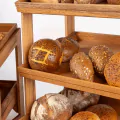 Bonzer 2-Tier Stand GN 1/1 - Oak 53 x 32.5 x H 44 cm - 2