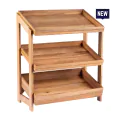 Bonzer 3-Tier Stand GN 1/1 - Oak 53 x 32.5 x H 65 cm - 0