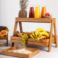 Bonzer Tray Stand - Oak 50 x 40 x H 37 cm - 2
