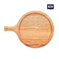 Bonzer Round Board with Handle-03 - Oak 40 x 30 x H2.5cm - 0