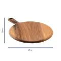 Bonzer Round Board with Handle - Small - Walnut 36 x 24 x H2cm - 1