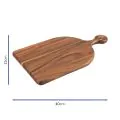 Bonzer Rectangular Board with Handle - Small - Walnut 40 x 23 x H2cm - 1