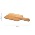 Bonzer Rectangular Board with Handle-05 - Walnut 30 x 15 x H1.6cm - 1
