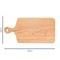 Bonzer Rectangular Board with Handle-06 - Oak 40 x 20 x H1.6cm - 1