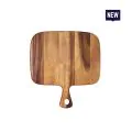 Bonzer Rectangular Board with Handle-08 - Walnut 32 x 28 x H1.6cm - 0