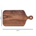 Bonzer Rectangular Board  with Handle-09 - Walnut 40 x 20 x 1.6cm - 1