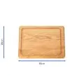 Bonzer Rectangular Board - Small - Oak 35 x 28 x H2cm - 1
