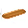 Bonzer Oval Cicchetti Board - Oak 60 x 20 x H2cm - 1