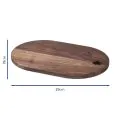 Bonzer Oval Cicchetti Board - Walnut 29 x 19 x H2cm - 1