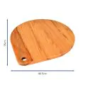 Bonzer Waterdrop Cicchetti Board - Large - Oak 40.5 x 35 x H1.8cm - 1