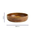 Bonzer Acacia Wood Bowl - Ø26.5 x H6.5cm - 1